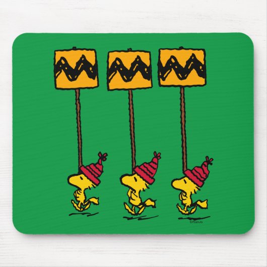 Peanuts | Woodstock & Vrienden Teken maart Muismat (Voorkant)