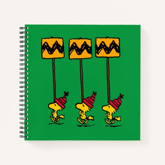 Peanuts | Woodstock & Vrienden Teken maart Notitieboek (Voorkant)
