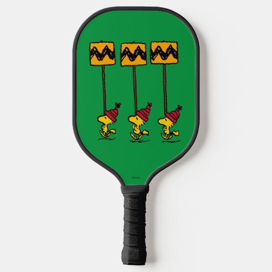 Peanuts | Woodstock & Vrienden Teken maart Pickleball Paddle (Achterkant)