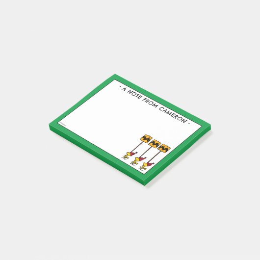 Peanuts | Woodstock & Vrienden Teken maart Post-it® Notes (Schuin)