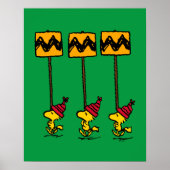 Peanuts | Woodstock & Vrienden Teken maart Poster (Voorkant)