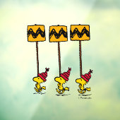 Peanuts | Woodstock & Vrienden Teken maart Raamsticker (Vel 3)