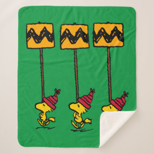 Peanuts   Woodstock & Vrienden Teken maart Sherpa Deken