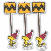 Peanuts | Woodstock & Vrienden Teken maart Sticker (Voorkant)