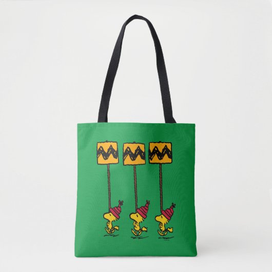 Peanuts | Woodstock & Vrienden Teken maart Tote Bag (Voorkant)
