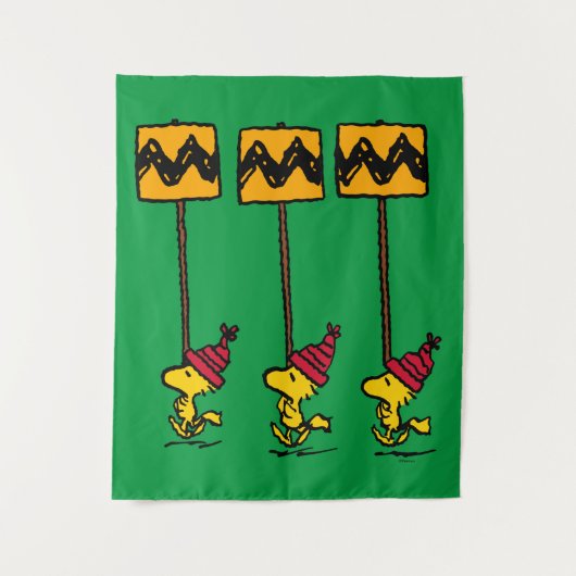 Peanuts | Woodstock & Vrienden Teken maart Wandkleed (Voorkant)