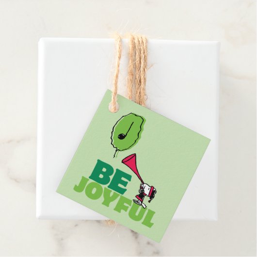 Peanuts | Woodstock Wees vrolijk Bedankjes Labels (In situ)