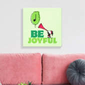 Peanuts | Woodstock Wees vrolijk Canvas Afdruk (Insitu (Woonkamer))