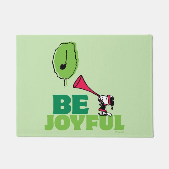 Peanuts | Woodstock Wees vrolijk Deurmat (Voorkant)