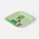 Peanuts | Woodstock Wees vrolijk Papieren Bordje (Gebogen)