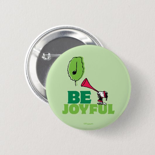 Peanuts | Woodstock Wees vrolijk Ronde Button 5,7 Cm (Voorkant /achterkant)