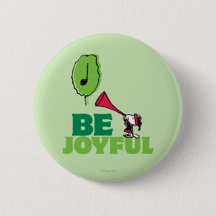 Peanuts Woodstock Wees vrolijk Ronde Button 5,7 Cm