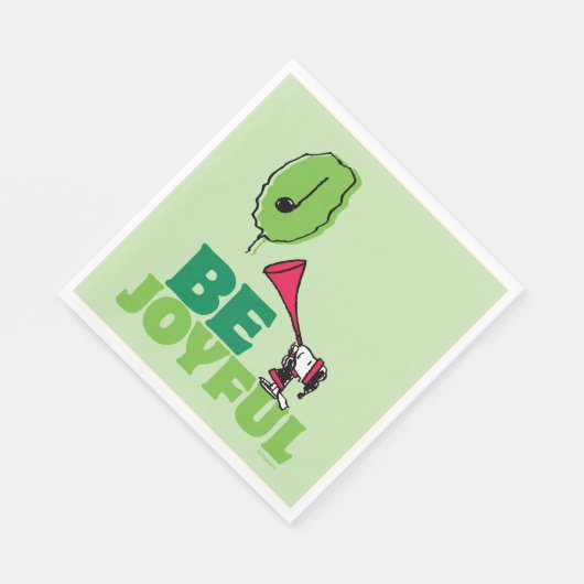 Peanuts | Woodstock Wees vrolijk Servet (Hoek)