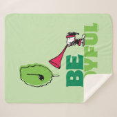 Peanuts | Woodstock Wees vrolijk Sherpa Deken (Voorkant (horizontaal))