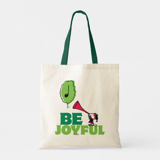 Peanuts | Woodstock Wees vrolijk Tote Bag (Achterkant)