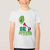 Peanuts | Woodstock Wees vrolijk Tri-Blend Shirt (Voorkant)