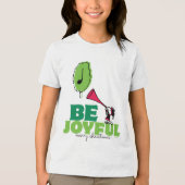 Peanuts | Woodstock Wees vrolijk Tri-Blend Shirt (Voorkant)