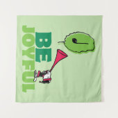 Peanuts | Woodstock Wees vrolijk Wandkleed (Voorkant (horizontaal))