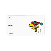 Peanuts | Woodstock Winter Beanie Pet Gift Label (Voorkant)