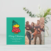 Peanuts | Woodstock Winter Vrolijk kerstfeest Feestdagenkaart (Staand voorkant)