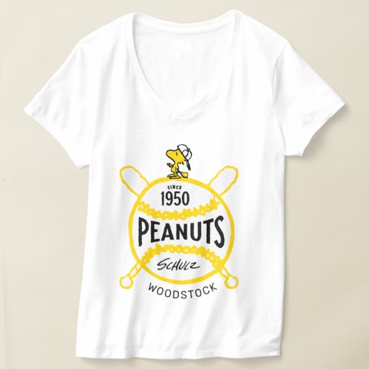Peanuts | WoodstockPeanuts Baseball sinds 1950 T-shirt (Laagn)