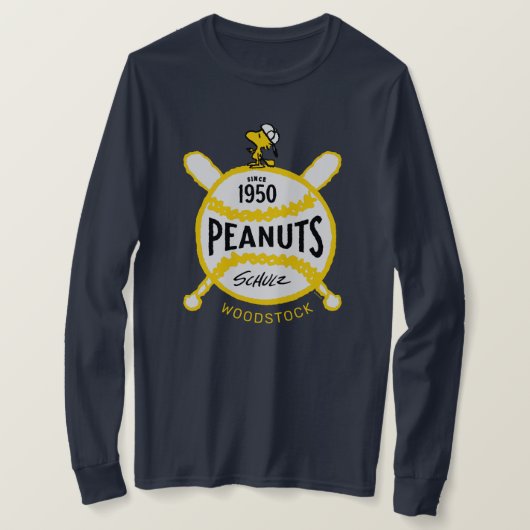 Peanuts | WoodstockPeanuts Baseball sinds 1950 T-shirt (Design voorkant)