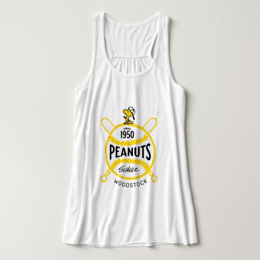 Peanuts | WoodstockPeanuts Baseball sinds 1950 Tanktop (Design voorkant)