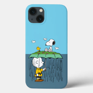 Peanuts   Zonnige dag regenachtige dag half & half Case-Mate iPhone Case