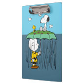 Peanuts | Zonnige dag regenachtige dag half & half Klembord (Links)