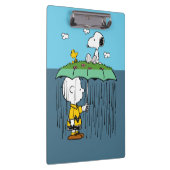 Peanuts | Zonnige dag regenachtige dag half & half Klembord (Rechts)