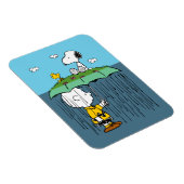 Peanuts | Zonnige dag regenachtige dag half & half Magneet (Rechterzijde)