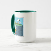 Peanuts | Zonnige dag regenachtige dag half & half Mok (Voorkant links)