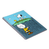 Peanuts | Zonnige dag regenachtige dag half & half Notitieboek (Rechterzijde)