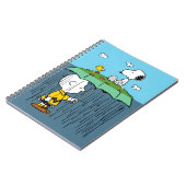 Peanuts | Zonnige dag regenachtige dag half & half Notitieboek (Linkerzijde)