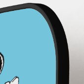 Peanuts | Zonnige dag regenachtige dag half & half Pickleball Paddle (Links Detail)