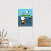 Peanuts | Zonnige dag regenachtige dag half & half Poster (Keuken)