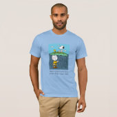 Peanuts | Zonnige dag regenachtige dag half & half T-shirt (Voorkant volledig)