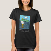 Peanuts | Zonnige dag regenachtige dag half & half T-shirt (Voorkant)