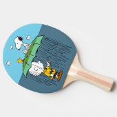 Peanuts | Zonnige dag regenachtige dag half & half Tafeltennisbatje (Zijkant)