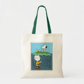 Peanuts | Zonnige dag regenachtige dag half & half Tote Bag (Voorkant)
