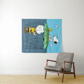 Peanuts | Zonnige dag regenachtige dag half & half Wandkleed (In Situ (horizontaal))