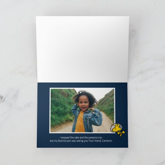 Peaotjes | Verjaardag in de ruimte Bedankkaart (Binnen)