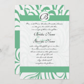 PeaPod Groene wervelingen Bruiloft Uitnodigingen (Voorkant / Achterkant)