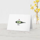 Peapod Love Kaart (Gele Bloem)