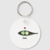Peapod Love Sleutelhanger (Voorkant)