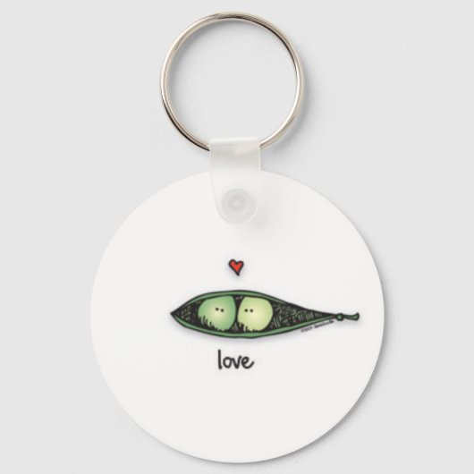 Peapod Love Sleutelhanger (Voorkant)
