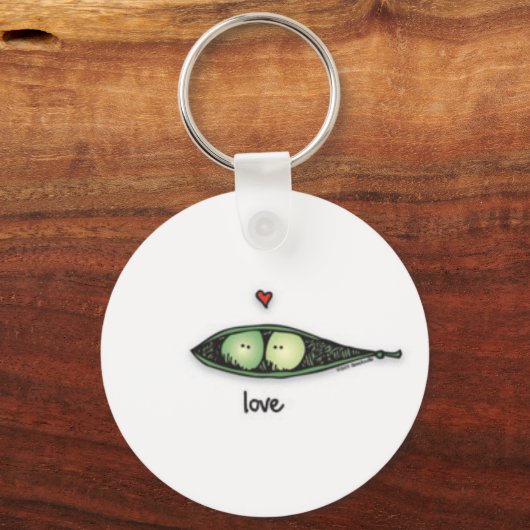 Peapod Love Sleutelhanger (Voorkant)