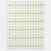 Pear and white Linear Stem Slate Fleece Deken (Voorkant)