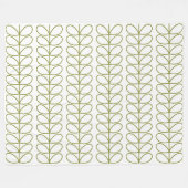 Pear and white Linear Stem Slate Fleece Deken (Voorkant (Horizontaal))