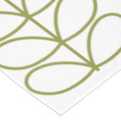 Pear and white Linear Stem Slate, retro stijl Tafelkleed (Gekanteld)